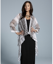 Zandra Rhodes Feather Print Jacket