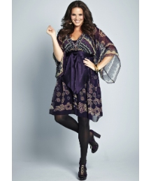 Zandra Rhodes Kaftan Style Print Dress