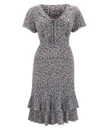 Jeffrey & Paula Tie Neck Dress