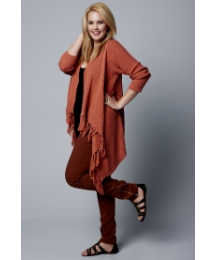 Jeffrey & Paula Fringe Shrug Cardigan