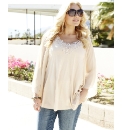 Changes Boutique Cape Sleeve Top
