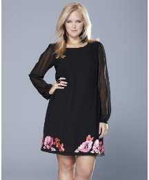 Rise Floral Applique Dress