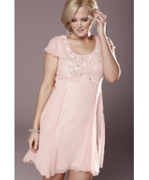 Rise Beaded Fit and Flare Tea Dress