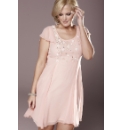 Rise Beaded Fit and Flare Tea Dress