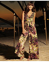 Sequins & Pearls Print Jumpsuit
