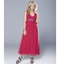 Rise Deep V Beaded Maxi Dress