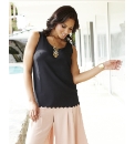 Grazia Scalloped Hem Camisole Top