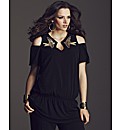 Anna Scholz Cut Out Shoulder Top