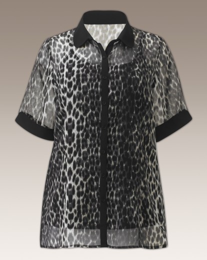 Leopard print blouse