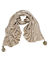 Angel Ribbons Pom Pom Scarf
