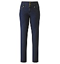 Peaches High Waisted Slim Leg Jeans