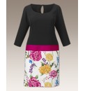 Flower Print Drop Waist Dress