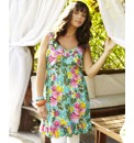 Ruby Rocks Print Frill Neck Tunic