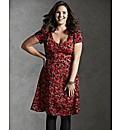 Jeffrey & Paula Leaf Print Tea Dress