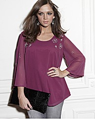 And Abigail Bead Trim Blouse