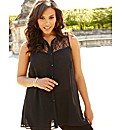 Grazia Lace Shoulder Blouse