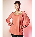 Grazia Cuff Detail Tunic Top