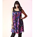 Sequin & Pearls Bead Neck Tunic Top