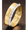 9ct Gold Gents Personalised Band Ring