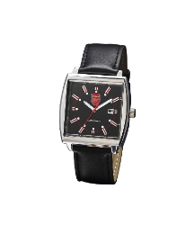 Gents Leather Strap Football Watch