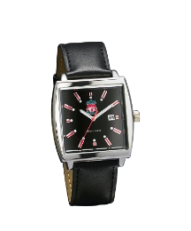 Gents Leather Strap Football Watch
