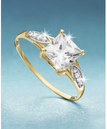 9ct Gold Cubic Zirconia Dress Ring