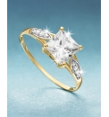 9ct Gold Cubic Zirconia Dress Ring