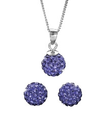 Sterling Silver Pendant & Earrings Set
