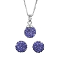 Sterling Silver Pendant & Earrings Set