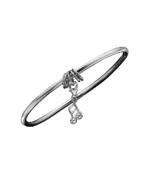 Sterling Silver Charm Carrier Bangle