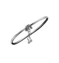 Sterling Silver Charm Carrier Bangle