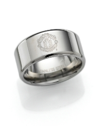 Stainless Steel Football Club Ring