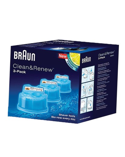Braun Clean & Renew Pack of 3 Cartridges Braun Clean & Renew Pack of 3 Cartridges