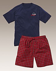 Jacamo Pyjama T-Shirt and Short Set