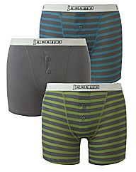 Jacamo Pack of 3 2 Button Boxers