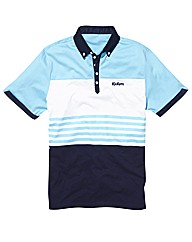 Kickers Mens Stripe Panel Polo