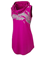 Body Star Yoga Long Length Hooded Top