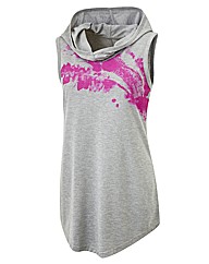Body Star Yoga Long Length Hooded Top
