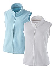Body Star Pack of 2 Fleece Gilets