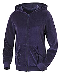 Body Star Velour Hooded Top