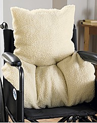Faux Sheepskin Back Support Cushion