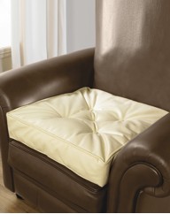 Faux Leather Booster Cushion