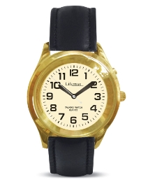 Talking Ladies Gold Finish Analogue Wat