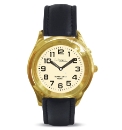 Talking Ladies Gold Finish Analogue Wat