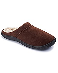 Isotoner Mens Suedette Clog Slippers