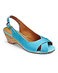 Top To Toe Slingback Wedge Sandals EEE