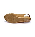 Top To Toe Slingback Wedge Sandals EEE