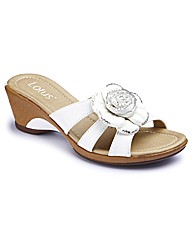 Lotus Wedge Flower Mules EEEEE Fit