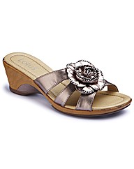 Lotus Wedge Flower Mules EEE Fit