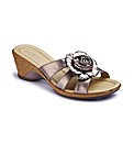 Lotus Wedge Flower Mules EEE Fit